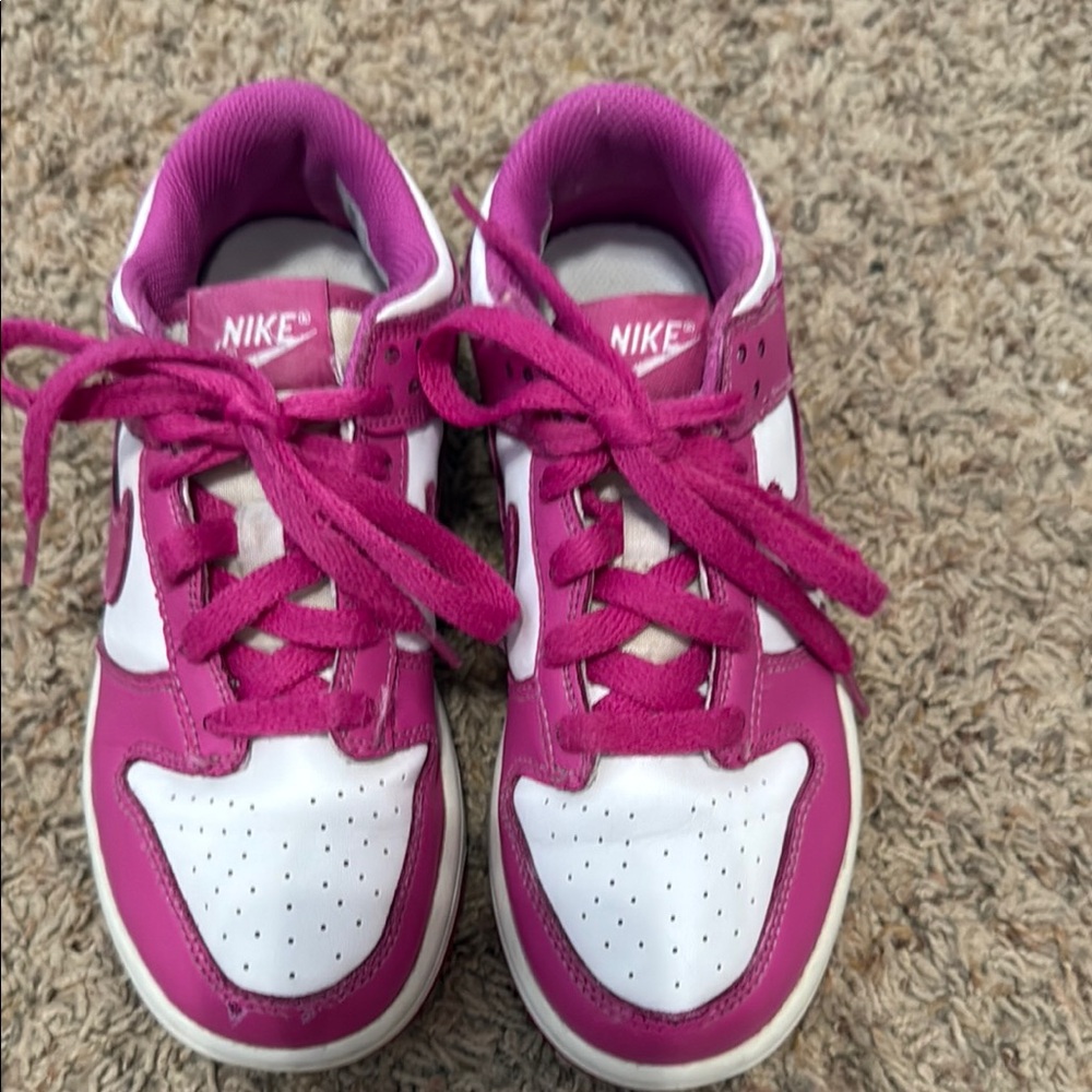 Nike Kids Fuchsia and White Sneakers
